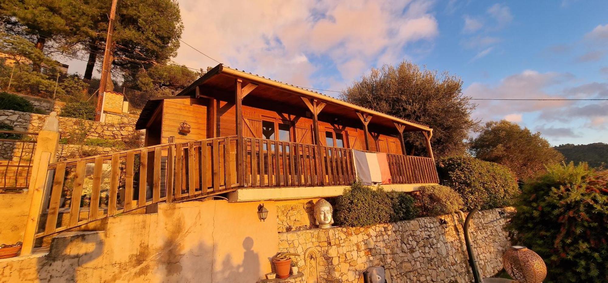 Le Chalet De La Pierreraie Cote D'Azur Piscine Terrasse Et Vue Mer Drap Exterior photo